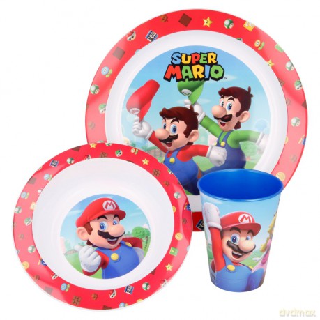 Super Mario - 3-teiliges Frühstücks Set