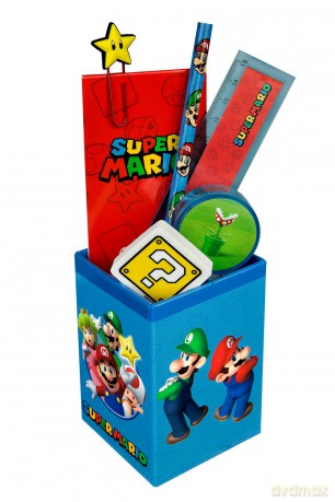 Super Mario - gefüllter Köcher, 7-teilig