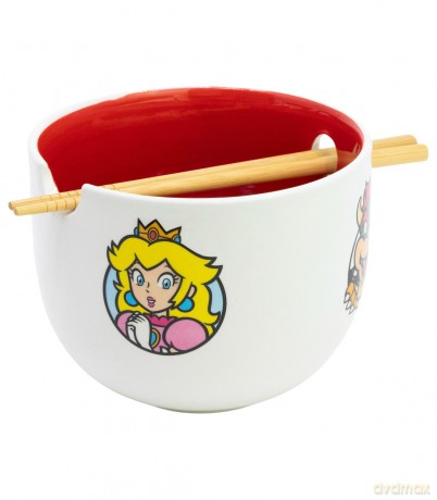 Super Mario - Protagonists Ramen Bowl mit Stäbchen - Geschenkbox