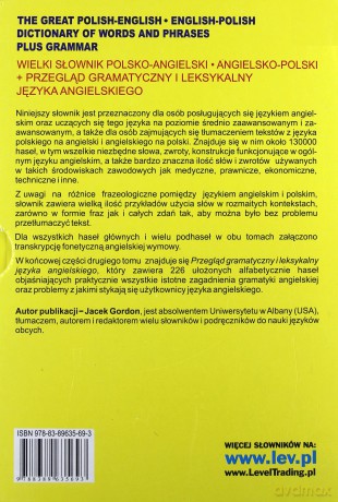 Wielki słownik polsko- angielski angielsko- polski [KSIĄŻKA]