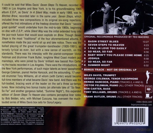 Miles Davis: Seven Steps To Heaven [CD]