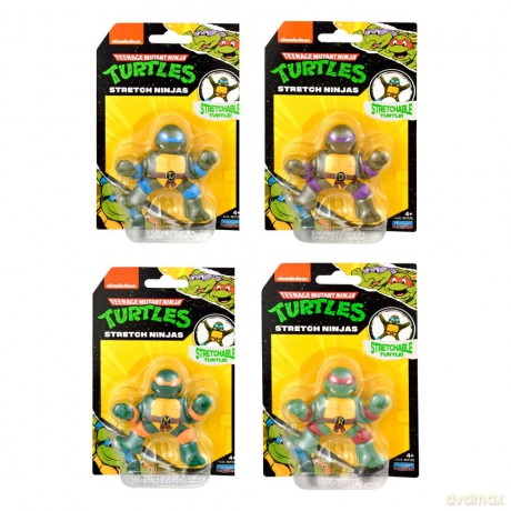 TMNT Wojownicze Żółwie Ninja - Klasyczne mini figurki rozciągliwe - 6 cm