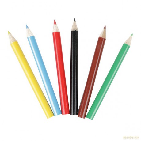 Toi Toys - 6 kredek ołówkowych w tekturowym pudełku