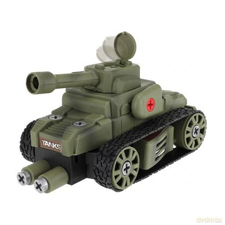 Toi Toys 15111A - ARMY - Czołg wojskowy, zestaw konstrukcyjny