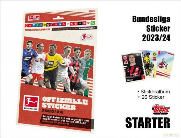 Topps Bundesliga Naklejki 2023/2024 - Zestaw Startowy