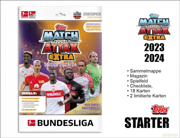 Topps Match Attax Extra Bundesliga 2023/2024 - Zestaw startowy kart kolekcjonerskich