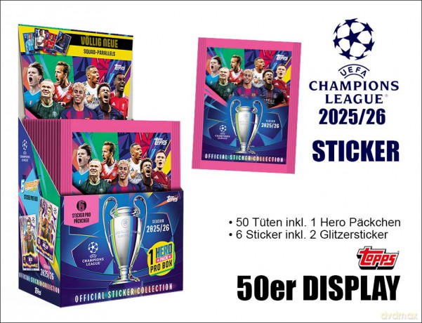 Topps UEFA Champions League 2025/2026 Sticker - DISPLAY