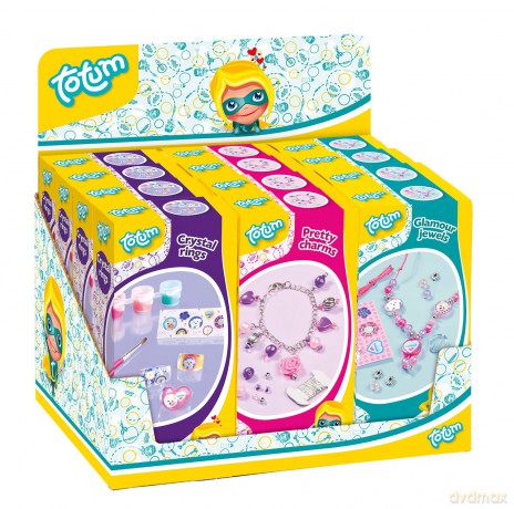 Totum - Mini pudełka kreatywne - ekspozytor 12 sztuk, 3 rodzaje