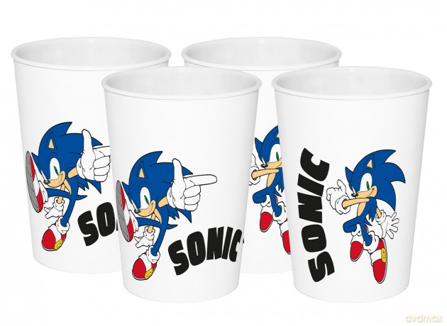 Kubki plastikowe Sonic Modern - zestaw 4 sztuk 300 ml