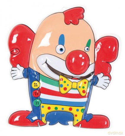 Dekoracja ścienna Clown - 57 cm