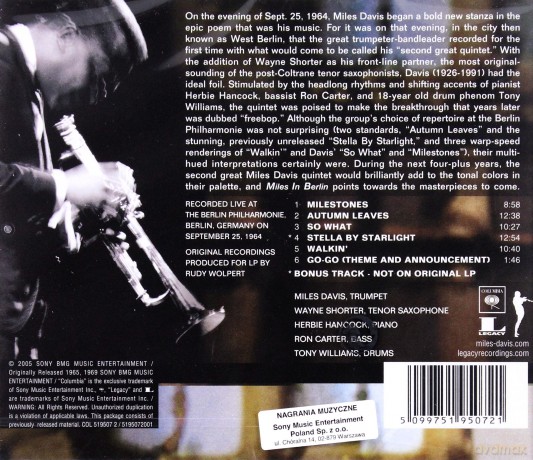 Miles Davis: Miles In Berlin [CD]