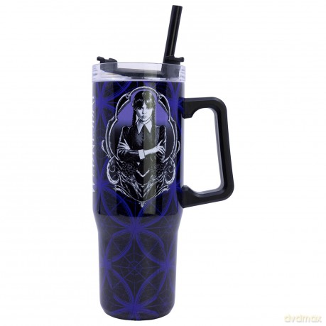 Wednesday - Izolowana butelka turystyczna XL ze stali nierdzewnej - 940 ml