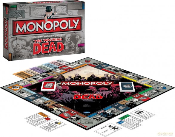 Winning Moves 43287 - Monopoly: The Walking Dead - Brettspiel (Monopoly: Żywe Trupy)