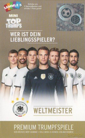 Winning Moves 62400 - Top Trumps - Mini DFB Weltmeister (Mistrzowie Świata DFB)