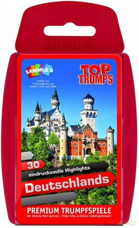 Winning Moves 63193 - Top Trumps - 30 eindrucksvolle Highlights Deutschland (Top Trumps 30 imponujących atrakcji Niemiec)