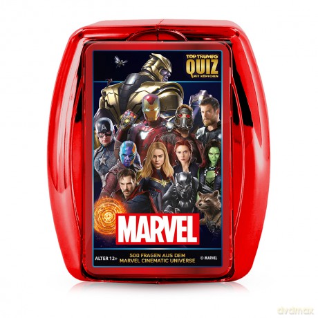 Winning Moves 63742 - Marvel Cinematic Universe (metallic case) Quiz - Kartenspiel (Quiz Marvel)