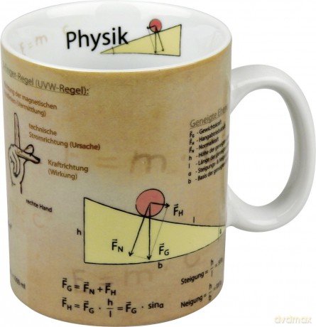 Kubek z wzorami fizycznymi FIZYKA Wissensbecher 490 ml