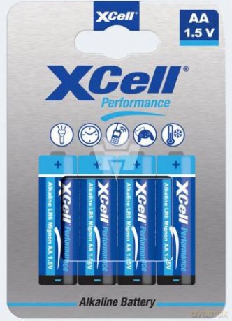 XCell Baterie Alkaliczne AA LR6 Duży Paluszek 4 sztuki