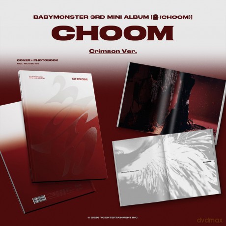 Babymonster: 3rd Mini Album (Choom) (Photobook - Crimson Version) [CD]