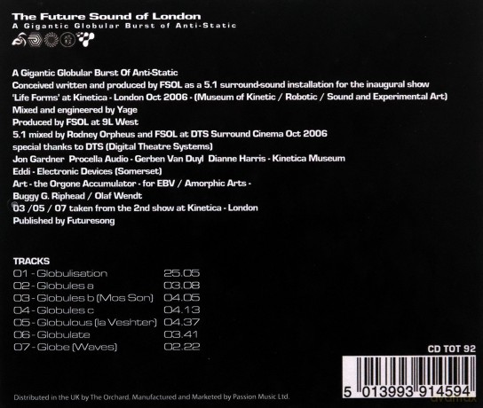 Future Sound Of London: A Gigantic Globular Burst Of Anti-Static [CD]