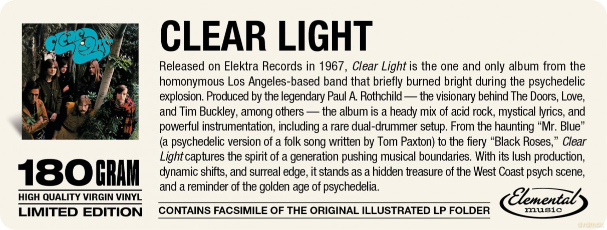 Clear Light: Clear Light (Limited) [Winyl]