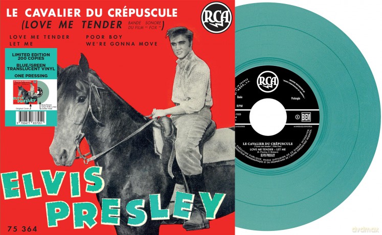 Elvis Presley: Ep Etranger No. 11 - Le Cavalier Du Crepuscule (France) (Bleu/Vert) [Winyl]
