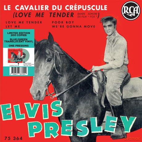 Elvis Presley: Ep Etranger No. 11 - Le Cavalier Du Crepuscule (France) (Bleu/Vert) [Winyl]