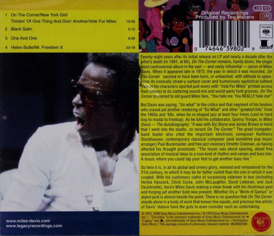 Miles Davis: On The Corner [CD]