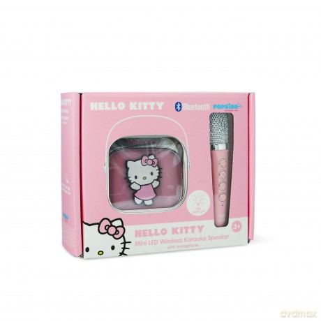Otl Popsing Karaoke Microphone And Speaker With Led - Hello Kitty