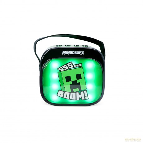 Otl Popsing Karaoke Microphone And Speaker With Led - Minecraft