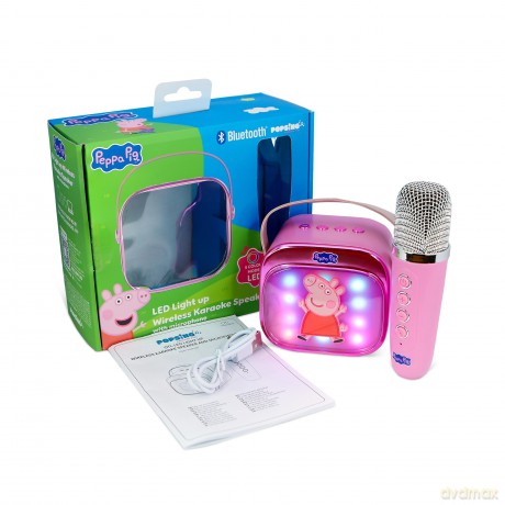 Otl Popsing Karaoke Microphone And Speaker With Led - Peppa Pig