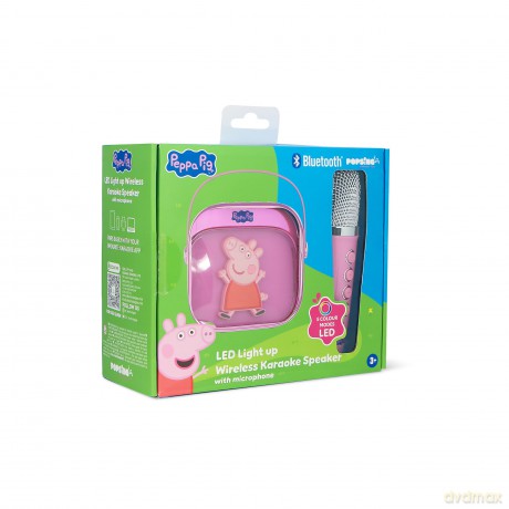 Otl Popsing Karaoke Microphone And Speaker With Led - Peppa Pig