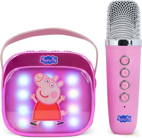 Otl Popsing Karaoke Microphone And Speaker With Led - Peppa Pig