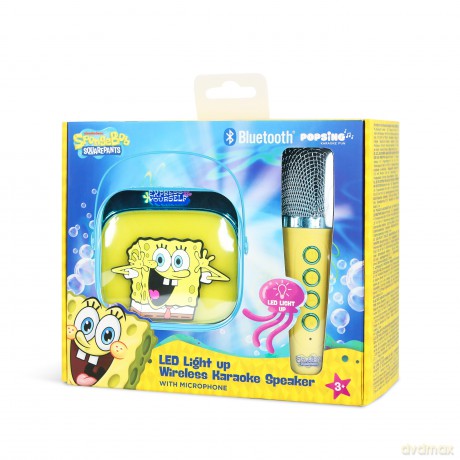 Otl Popsing Karaoke Microphone And Speaker With Led - Spongebob