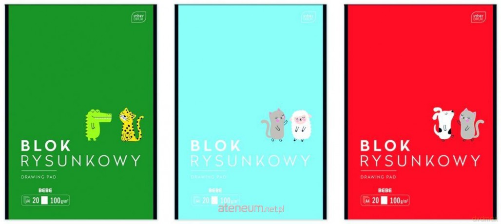 Blok rysunkowy A4/20K Bebe Kids mix (10szt)