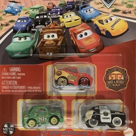 Cars mikroautka 3szt