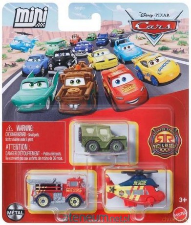 Cars mikroautka 3szt