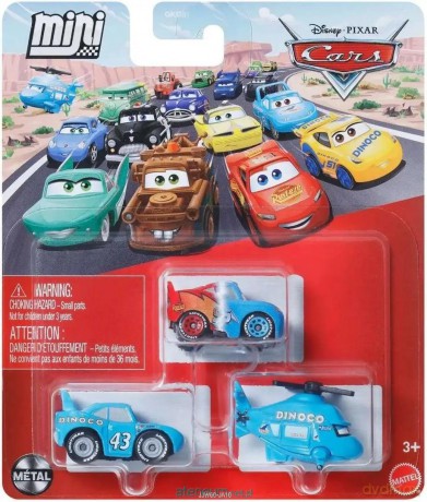 Cars mikroautka 3szt