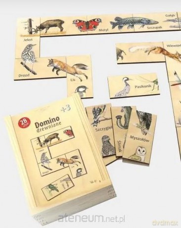 Domino drewniane Zwierzęta i Owady