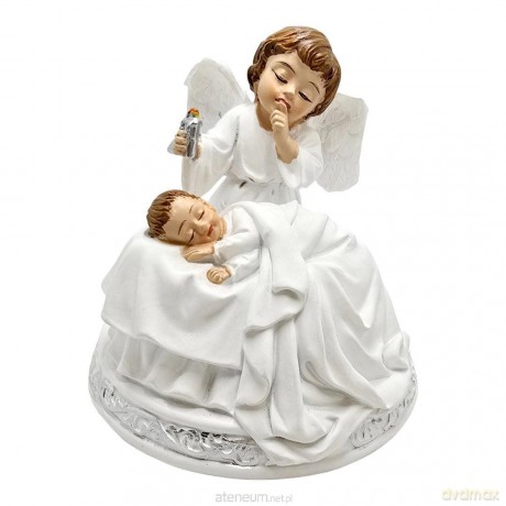 Figura Aniołek z dzieciątkiem 10cm
