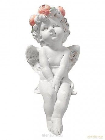 Figurka Aniołek wianek 18cm