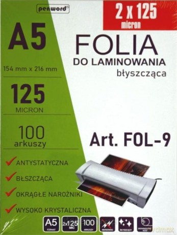 Folia do laminowania A5 100szt