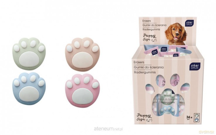 Gumki do ścierania Puppy Sign (36szt)