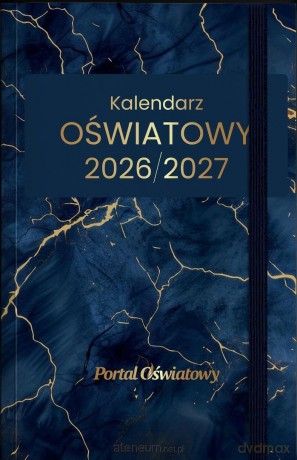 Kalendarz 2026/2027 oświatowy ciemny [KALENDARZ]