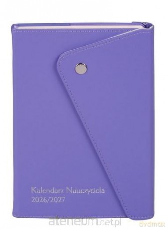 Kalendarz Nauczyciela 2026/27 A5 Liliowy zapinany [KALENDARZ]