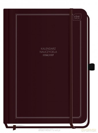 Kalendarz nauczyciela 2026/27 B5 Burgundy [KALENDARZ]