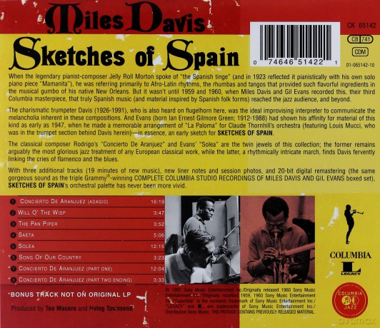 Miles Davis: Sketches Of Spain [CD]