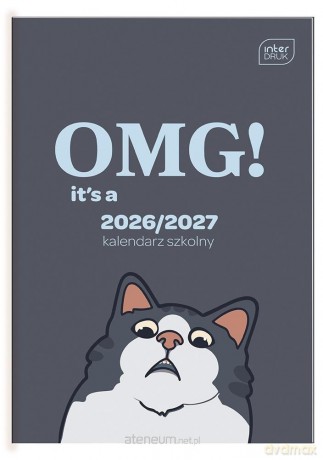 Kalendarz szkolny 2026/27 B6 Funny Cat [KALENDARZ]