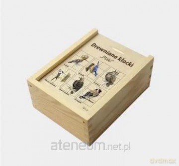 Klocki drewniane Ptaki