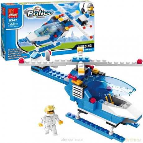 Klocki helikopter policyjny 122el [KLOCKI]